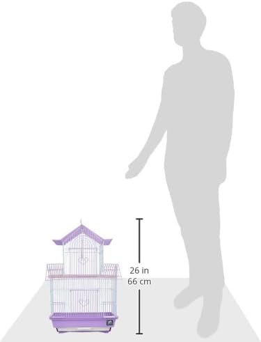 Prevue Hendryx SP1720-3 Shanghai Parakeet Cage, Lilac and White