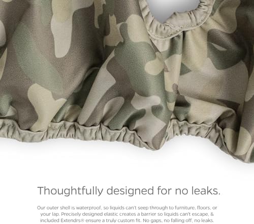 Pet Parents® Washable Dog Diapers (3pack) + Extendrs® of Durable Doggie Diapers, Premium Dog Diapers Female & Male (X-Large, Camo)