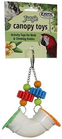 PVC Forager - Durable Fun Treat Foraging Cage Accessory Toy - for Sugar Gliders, Squirrels, Chinchillas, Prairie Dogs, Degus, Skunks, Marmosets, Monkeys, Parrots, Birds, Rats, Hamsters & Gerbils