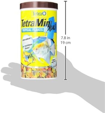 TetraMin Plus Tropical Flakes, Cleaner and Clearer Water Formula 7.06 Ounce (Pack of 1)