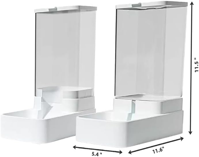 iGeekPet Care-NeverMissMeal Gravity Pet Feeder and Water Dispenser Set, Automatic Dog Feeder and Dog Water Dispenser for Dogs Cats Pets Animals Large Capacity(3.8L)