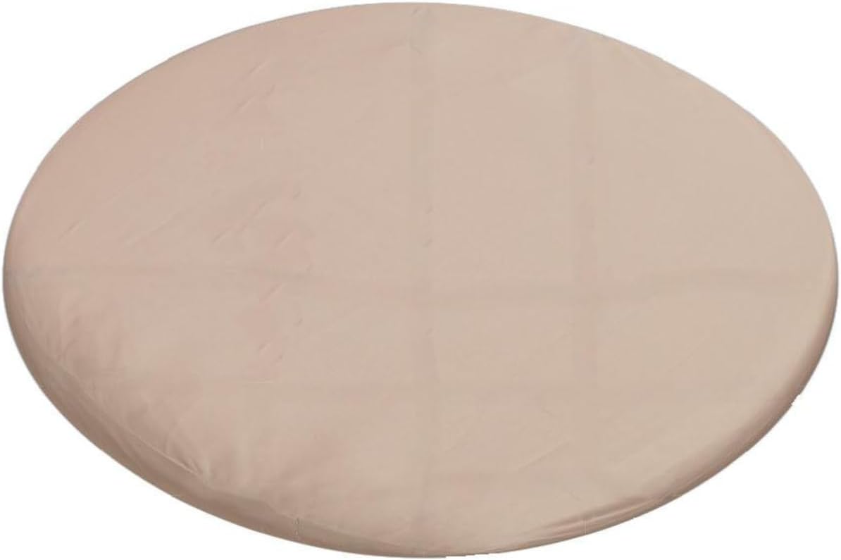 Dog Bed Cover – Waterproof Cover for Dog Bed – Heavy Duty, Machine Washable Zippered Liner – Durable, USA-Made Fabric for Pets – Ideal Pet Bedding Protector for Accidents and Messes - Round (Tan)