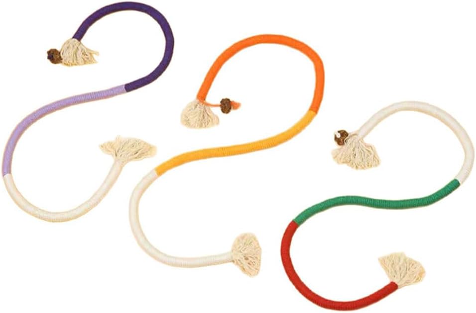 Cat Chew Rope Toys,Teething Toys for Indoor cat – 3-Pack cat String Toy Soft Cotton Play Ropes with Gall Fruits for Kittens and Cats, 25.6 Inches