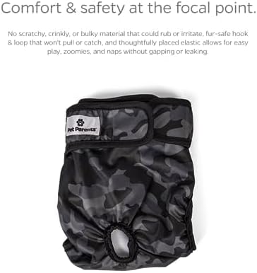 Pet Parents® Washable Dog Diapers (3pack) + Extendrs® of Durable Doggie Diapers, Premium Dog Diapers Female & Male (X-Large, Camo)