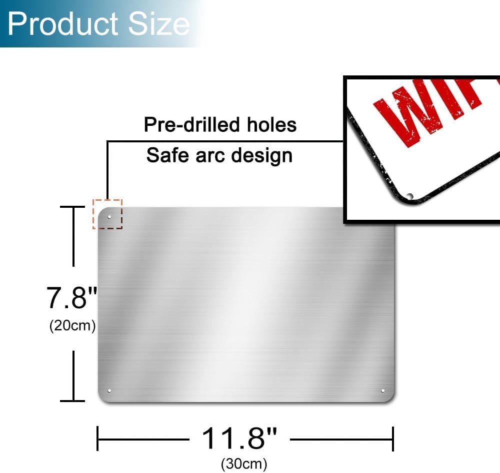 Funny Warning Signs for Home Bar Pub Garage Wall Decorations Forget The Dog Beware of Wife 8 x 12 inch