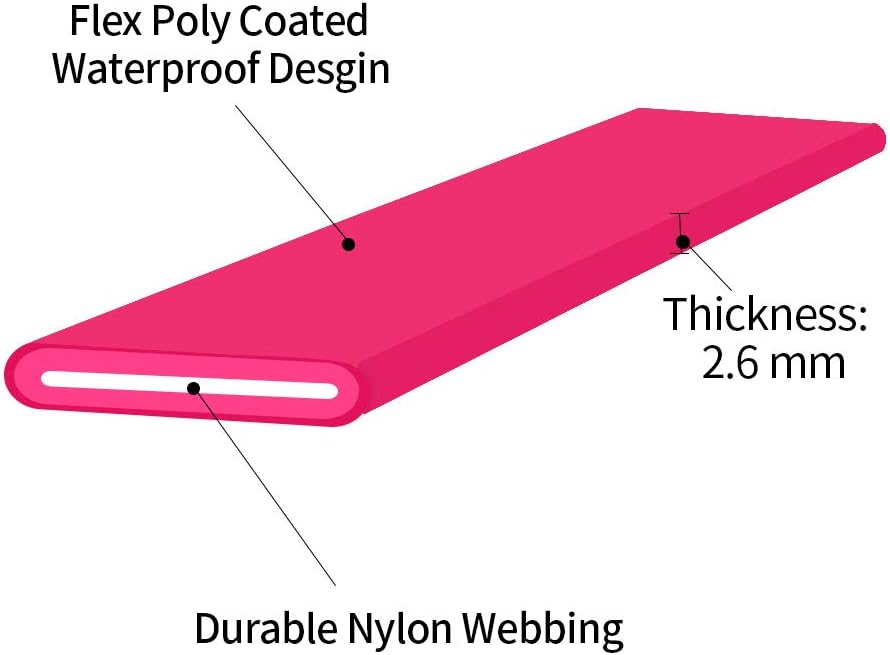 Long Dog Leash Waterproof Recall Training Lead Outdoor Long Line Great for Training, Beach, Play, Camping, or Backyard