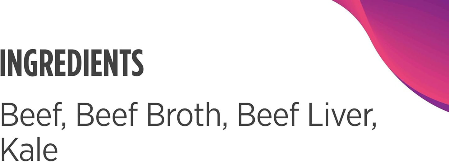 Nulo Freestyle Beef, Beef Liver & Kale in Broth Real Meat Dog Food Topper, 2.8 Ounce (Pack of 6)
