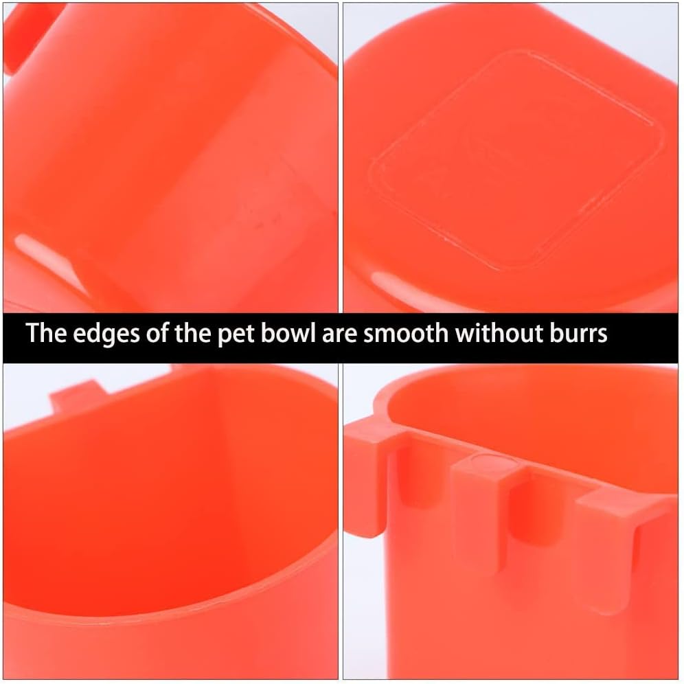 10 Pack Bird Cage Feeding Cups Chicken Seed Bowl Hanging Parrot Food Dishes,Feeder and Waterer Coop Cup Water Bottles for Pigeon Quail Parakeets Rabbit Poultry