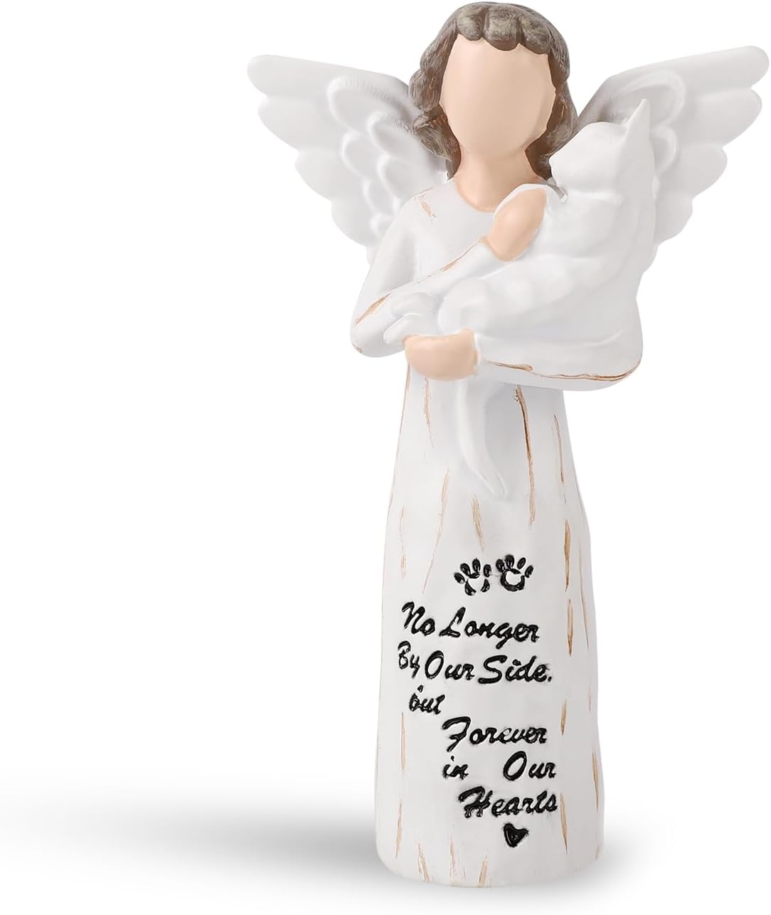 Cat Memorial Gifts, Cat Memorial Gifts for Loss of Cat, Pet Cat Remembrance Gifts, Hand-Painted Collectible Cat Angel Figurine Statue for Cat Lovers in Memory of Their Beloved Cat