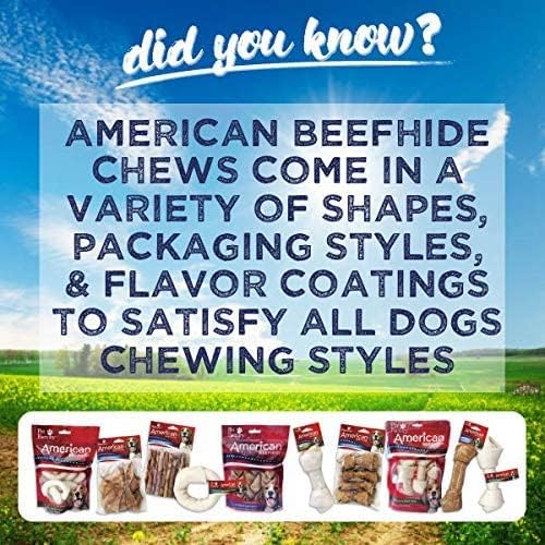 Pet Factory American Beefhide 5" Twist Sticks Dog Chew Treats - Chicken Flavor, 25 Count/1 Pack