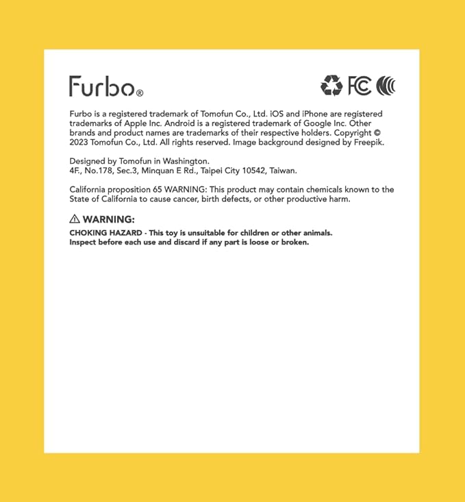Furbo 360° Cat Camera: Pet Security Cam w/Meowing Alerts, Rotating View, Treat Toss w/Phone App, Smart Home Indoor Kitty Monitoring, 2-Way Speaker (Standard Features - No Subscription Required)