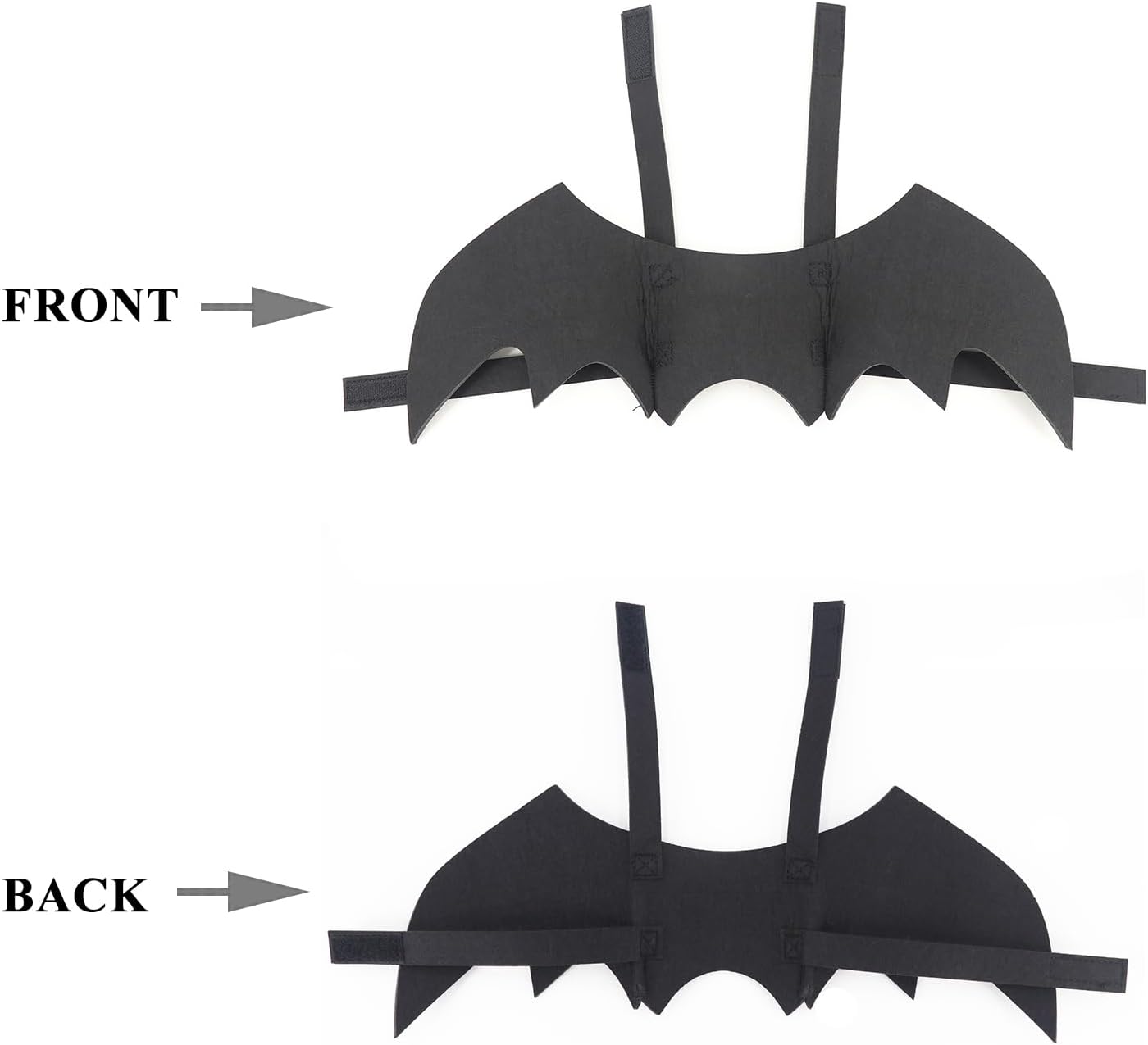 Pet Cat Bat Wings for Halloween Party Decoration, Dog Cosplay Bat Costume,Puppy and Cat Dress Up Accessories (Black, Small)
