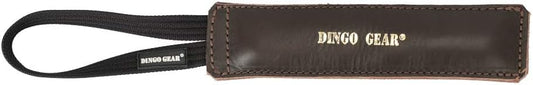 Dingo Gear Brown Grain Leather Dog Toy for bite Training, Handmade for Strong Dogs, 10in 0.13 kg