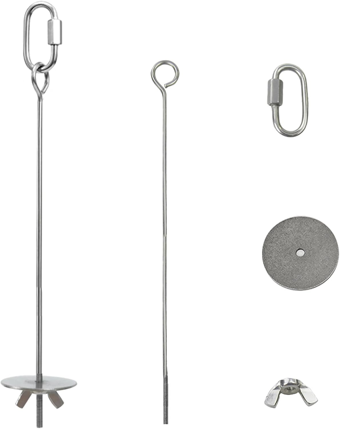 2pcs Hanging Bird Treat Skewer Parrot Fruit Feeder with Washer, 11 Inch Stainless Steel Bird Food Holder Parrot Fruit Food Skewer Parakeet Treat Feeder for Parakeet Conure, LXLVOUEG