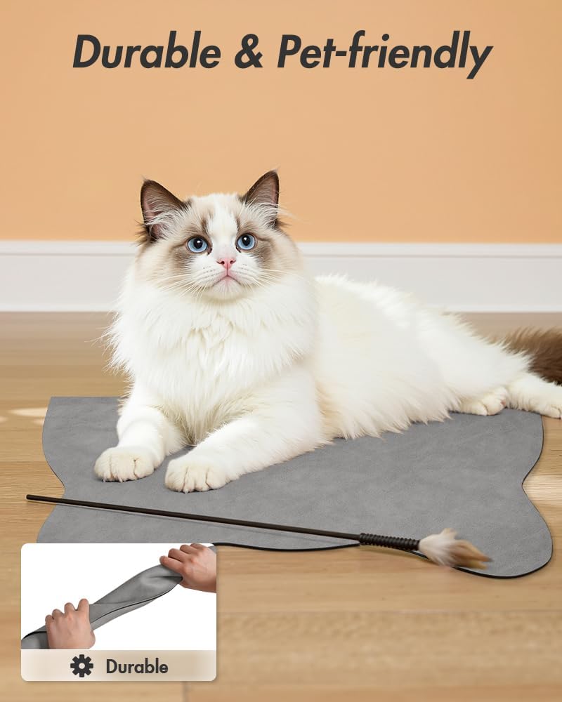 Absorbent Dog Food Mat-Dog Cat Mat for Food and Water Bowl, Quick Dry Pet Food Mat, No Stains Pet Feeding Pad, Cat Accessories Pet Supplies-Water Bowl Mat for Messy Drinkers