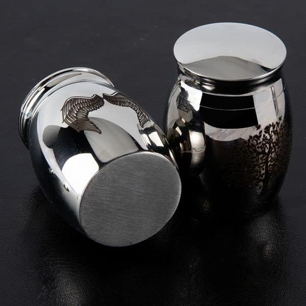 Farfume Personalized Pet Urn Necklace for Dog Cat Ashes Cremation Pet Memorial Customized Photo Text Engraving Pendant Keepsake Funeral Jewelry