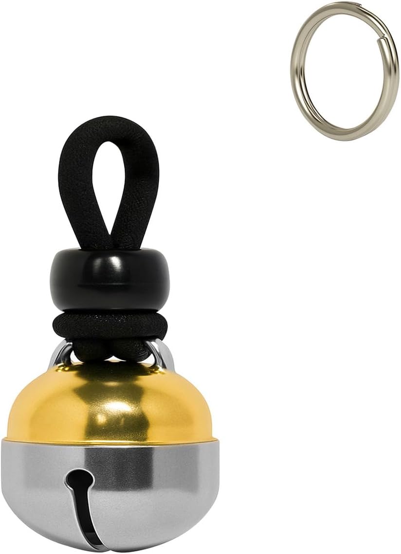 Noble Bells - Handmade in USA, Extra Loud Collar Bell for Cats and Dogs, Premium Brass and Nickel Silver