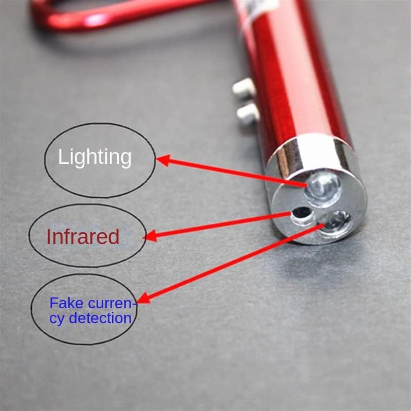 6 PCS Cat Toys Laser Pointer Mini Keychain Laser Pointer LED Flashlight Dog Cat Laser Toy Pet Remote Control Laser (6 Pcs Pack B)