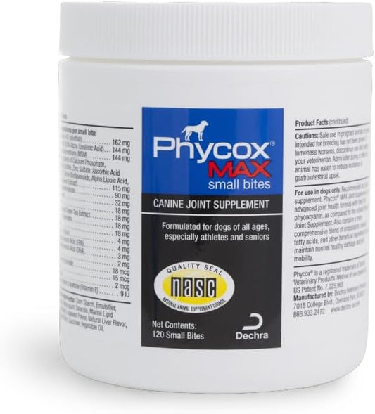 MAX Joint Supplement Small Bites for Dogs, 120 ct