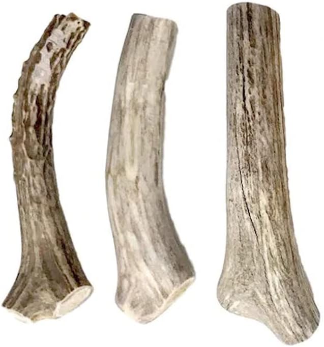 hotspot pets Small Premium Deer Antler for Dogs (3 Pack) - 4-7 Inch Long Lasting Antler Dog Chews Naturally Shed Deer Antlers Bone for Small & Medium Breed Aggressive Chewers - Sourced in USA