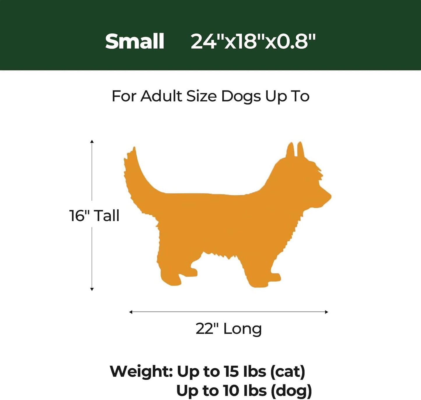 BALANCE Dog Crate Pad, Dog Foam Crate Mat Kennel Pad, Washable Water-Resistant Pet Bed Flat Dogs Cage Mat for Small Dogs