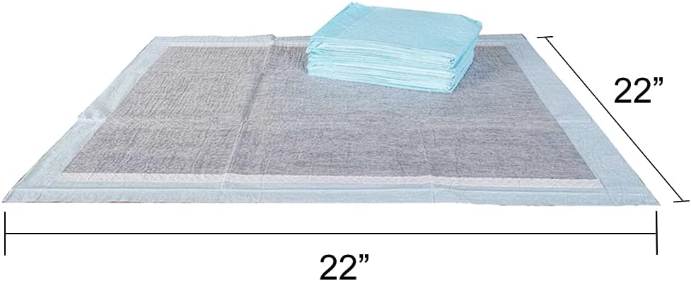BV Charcoal Puppy Pads 600 Count 22"x22" - Leak-Proof Pee Pads for Dogs with 6-Layer Absorbent Design & Built-in Attractant - Dog Pad with Charcoal for Odor Control, Perfect for Puppies & Senior Dogs