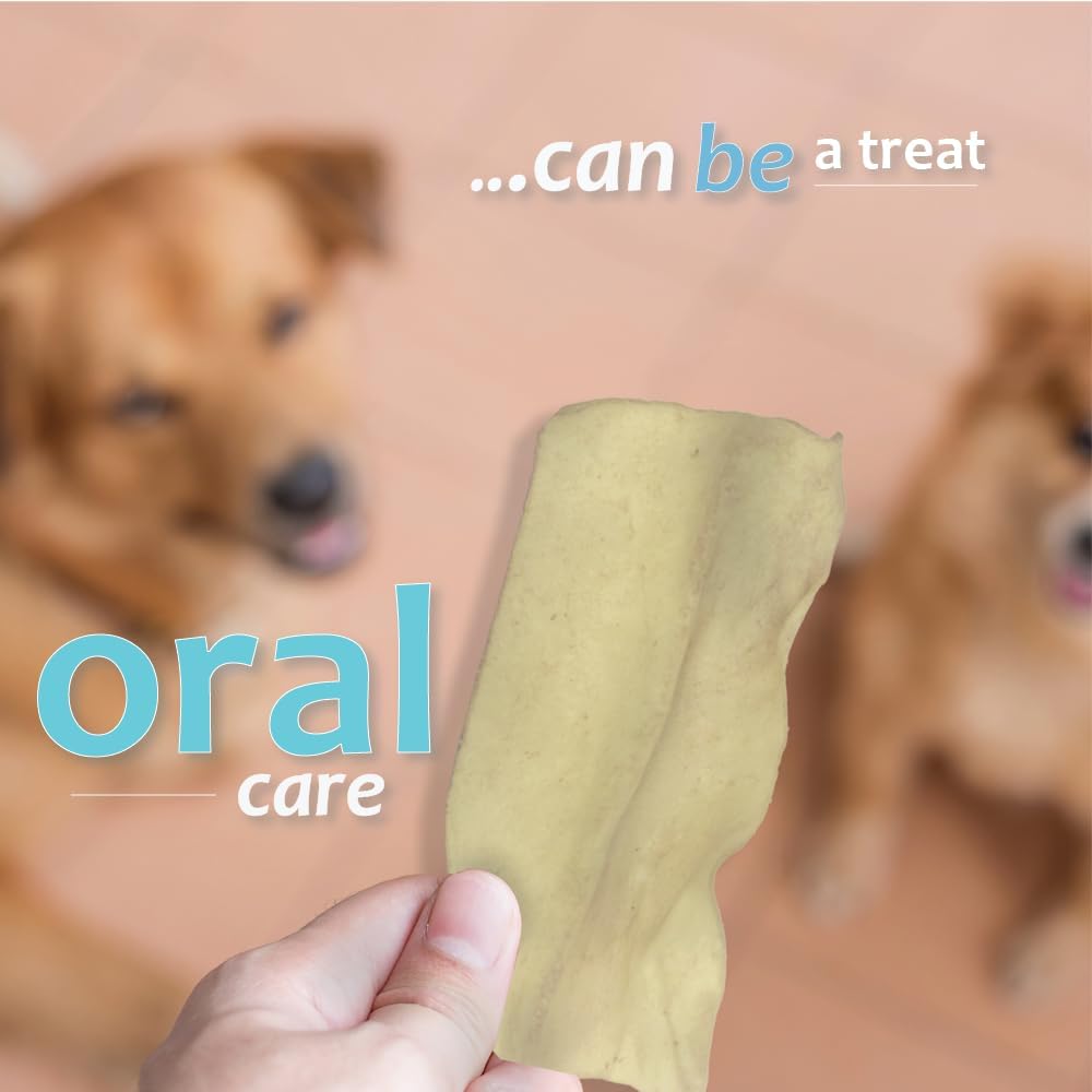 Oral Hygiene Chews for Medium Dogs-Enzymatic Dental Treats for Daily Oral Care, Cleans Teeth and Freshens Breath, Reduces Plaque, Bacteria and Tartar Build Up Without Brushing-30 Chews