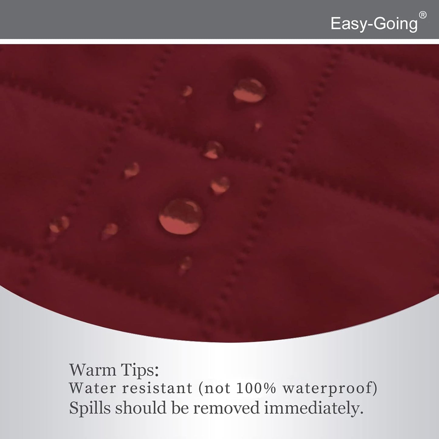 Easy-Going Recliner Chair Slipcover Reversible Sofa Cover Water Resistant Couch Cover Furniture Protector with Elastic Straps for Pets Dog (Recliner 22 inch, Christmas Red/Ivory)