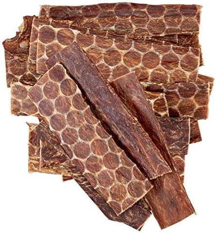 hotspot pets Beef Esophagus Dog Treats (6 INCHES - 25 Count) Grass Fed with No Added Hormone, All Natural Jerky Dog Treats - Chews Rich in Glucosamine & Chondroitin for Joint Health