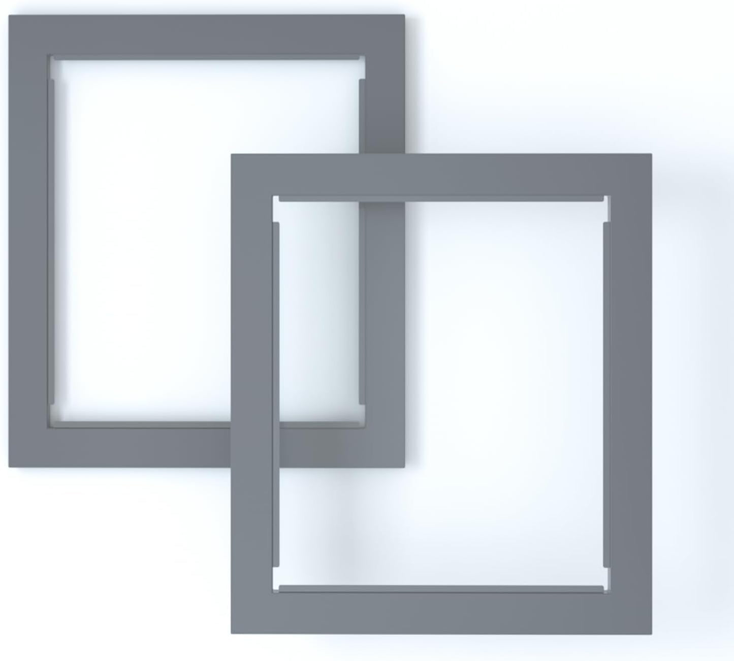 Heavy Duty Clear Acrylic Dog Playpen, Transparent Pet Pen, Metal Frame Easy Assemble Kennel Enclosure, Ideal for Small to Medium Dogs, Cats, and Other Small Pets (Grey, 2 Panels)