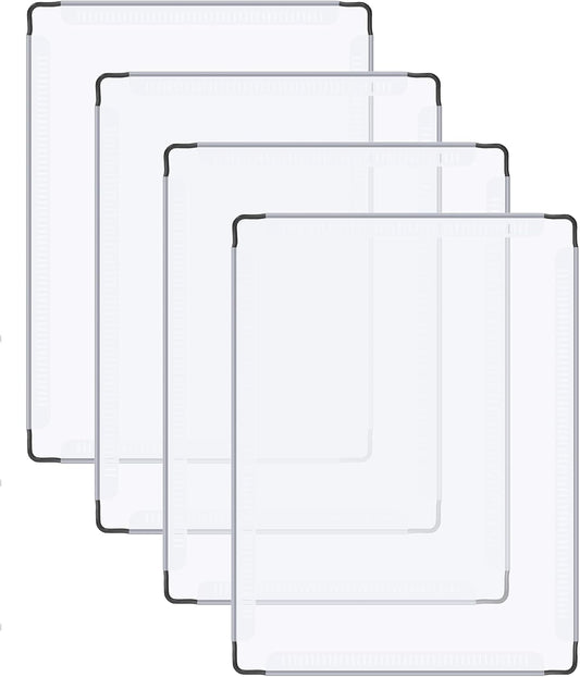 DINMO 4 Pcs Transparent Plastic Panel, 11.8" x 15.7", for DIY Small Animal Playpen and Cube Storage Unit