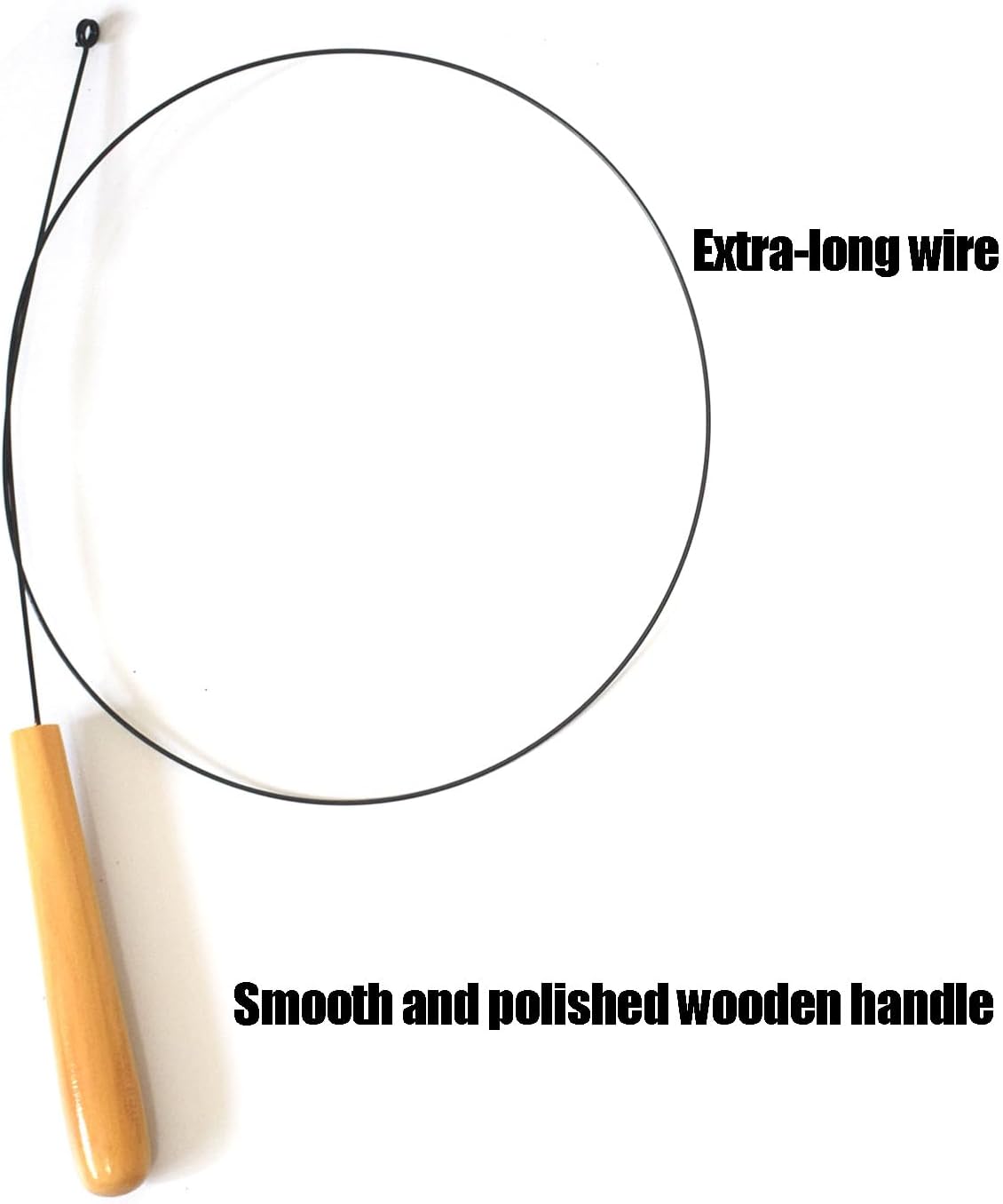 IUHKBH Cat Wands, Wire Cat Toys with 3 Teaser Replacement Heads Interactive Cat Toys for All Breed Sizes