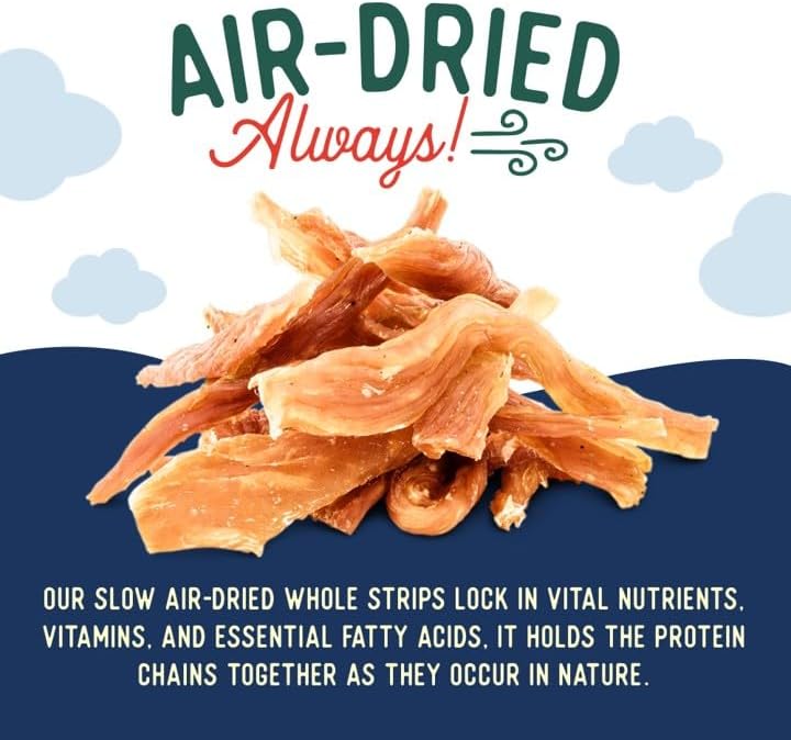 Beg & Barker Turkey Jerky Strips for Dogs (10 Ounce, Pack of 1) - Dog Training Treats - Natural Dog Treats Made in The USA - Grain Free, Diabetic-Friendly, High Protein, Sugar-Free