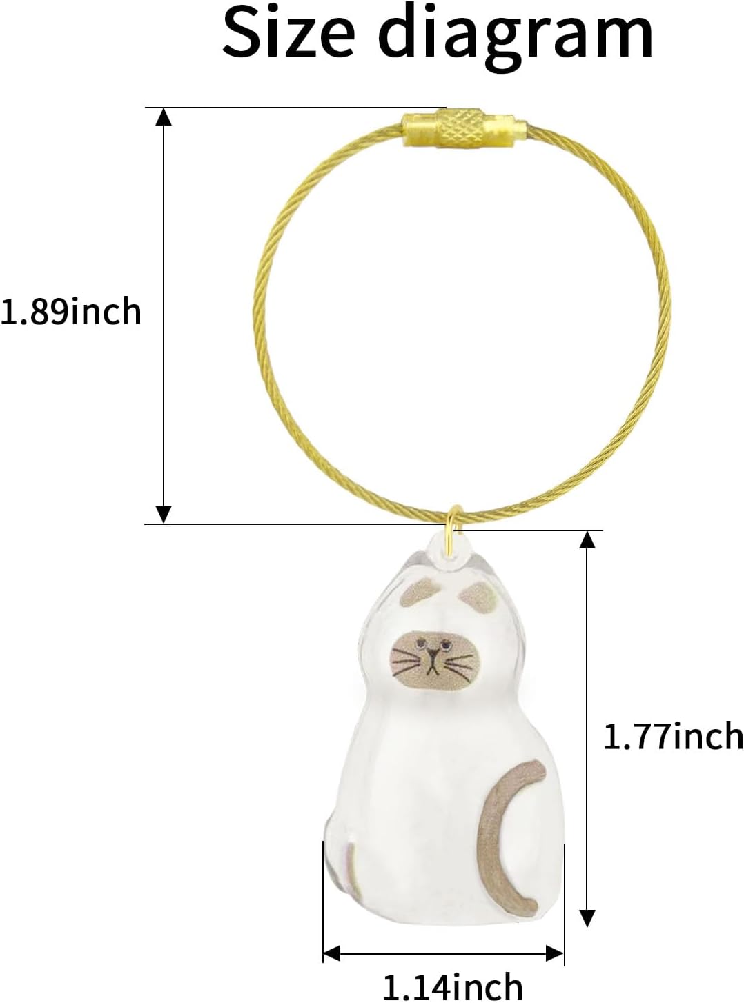 Cat Hair Keychain, 2Pcs Cat Hair Storage Bottle，Pet Fur Keepsake,Pet Hair Storage/Memorial Keychain,Cute Pet Memorial Gifts,[D Model]