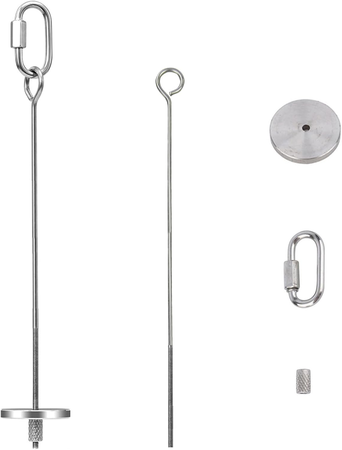 1pcs Hanging Bird Treat Skewer Parrot Fruit Feeder, 13 Inch Stainless Steel Bird Food Holder Parrot Fruit Food Skewer with Washer Nut Parakeet Treat Holder Feeder for Parrot Budgie Conure, LXLVOUEG