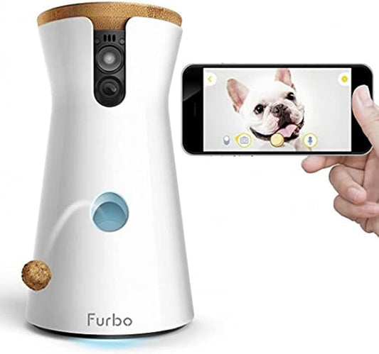 Furbo Dog Camera: Treat Tossing, Full HD Wifi Pet Camera and 2-Way Audio, Designed for Dogs, Compatible with Alexa (As Seen On Ellen)