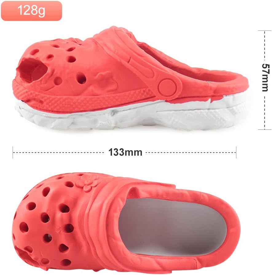 Dog Chew Toys,Durable Rubber Slipper Toy for Puppy,Dog Tough Toys for Pet Training and Cleaning Teeth,Interactive Puppy Toys Aggressive Chewers Small Meduium Breed