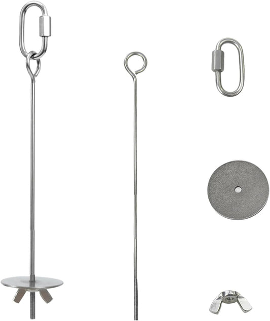 2pcs Hanging Bird Treat Skewer Parrot Fruit Feeder with Washer, 9 Inch Stainless Steel Bird Food Holder Parrot Fruit Food Skewer Parakeet Treat Holder Feeder for Parakeet Conure, LXLVOUEG