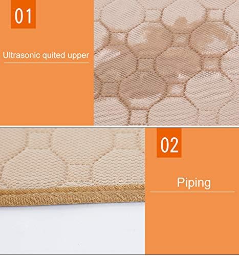 2 Pack Guinea Pig Cage Liners - Washable Guinea Pig Pee Pads, Waterproof Reusable & Anti Slip Guinea Pig Bedding Fast and Super Absorbent Pee Pad for Small Animals Rabbit Hamster Rat