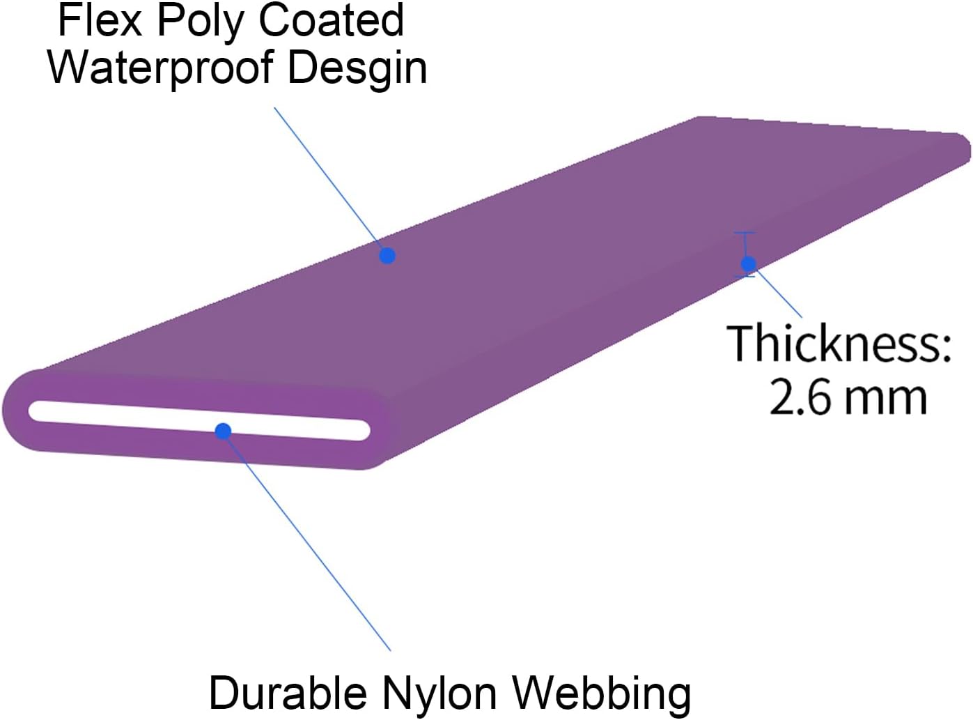 Long Leash Waterproof Training Longline Outdoor Dog Leash Great for Training, Beach, Yard, Play, Camping