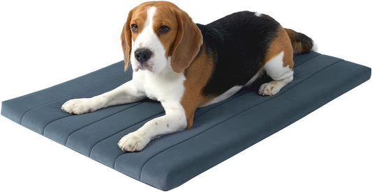 BALANCE Dog Crate Bed, Orthopedic Dog Bed Pad with Waterproof Liner, Washable Crate Foam Pet Mat for Large, Medium, Puppy Dogs Breeds, Periscope, 36"x23"x1.6"