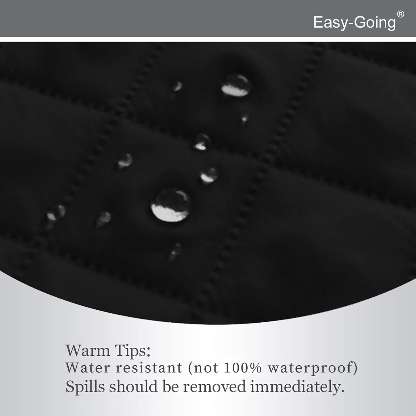 Easy-Going Recliner Chair Slipcover Reversible Sofa Cover Water Resistant Couch Cover Furniture Protector with Elastic Straps for Pets Dog (Recliner 22 inch, Black/Beige)