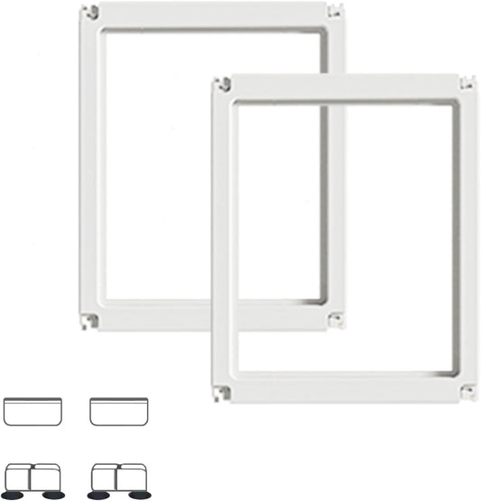 Acrylic Dog Playpen Suitable for Expanding Clear Dog Playpen Includes 2 I-Type Connectors and 2 Suction Cup Bases（23.6", 2PCS）