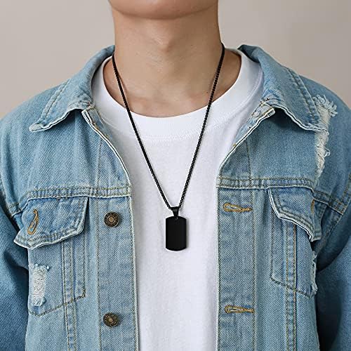 VNOX Personalized Customizable Photo Text Cremation Urn Necklace for Ashes Holder Dog Tag Pendant Family Pet Memorial Keepsake Jewelry for Men Women