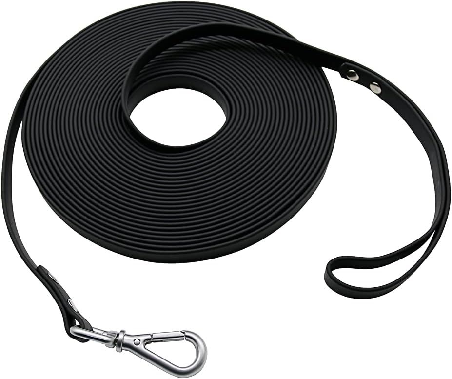 Long Dog Leash Waterproof Recall Training Lead Outdoor Long Line Great for Training, Beach, Play, Camping, or Backyard