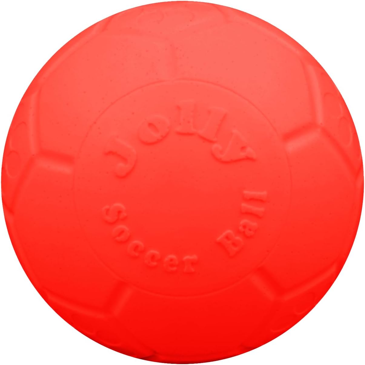 Jolly Pets Large Soccer Ball Floating-Bouncing Dog Toy, 8 inch Diameter, Orange