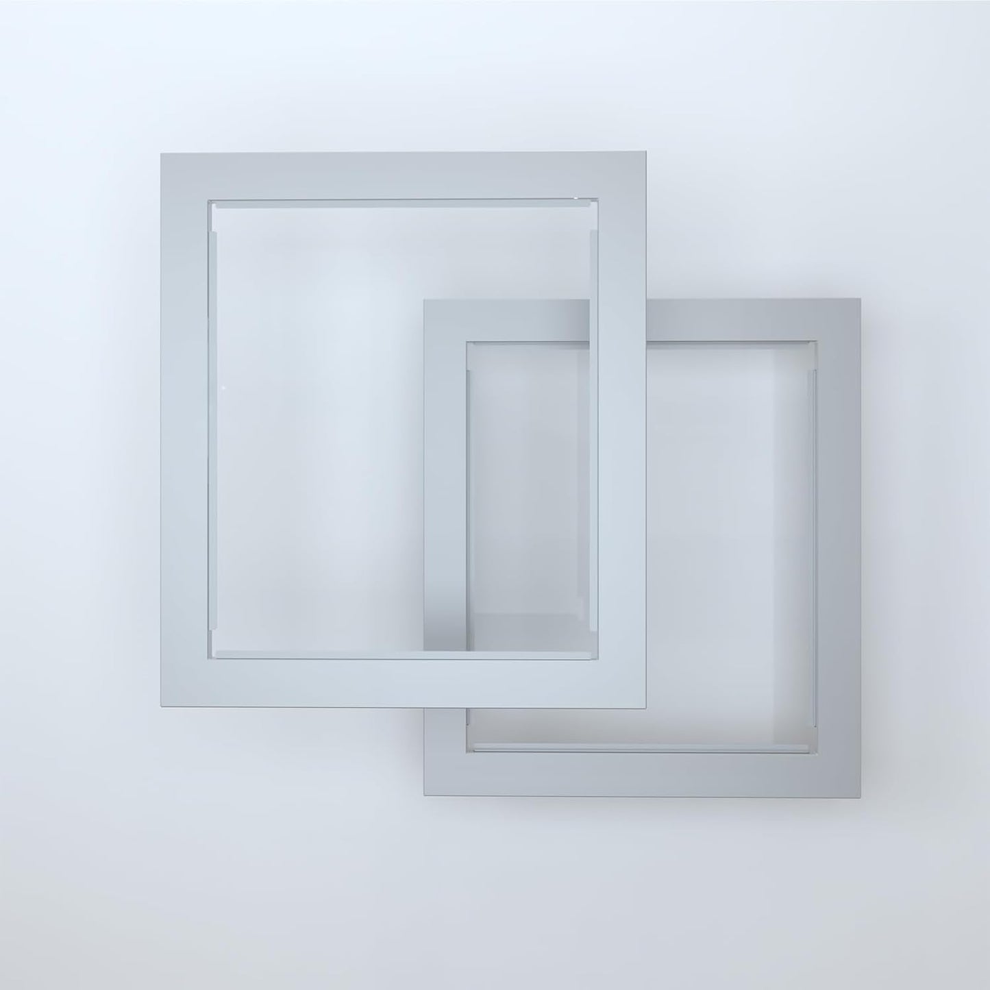 Heavy Duty Clear Acrylic Dog Playpen, Transparent Pet Pen, Metal Frame Easy Assemble Kennel Enclosure, Ideal for Small to Medium Dogs, Cats, and Other Small Pets (White, 2 Panels)