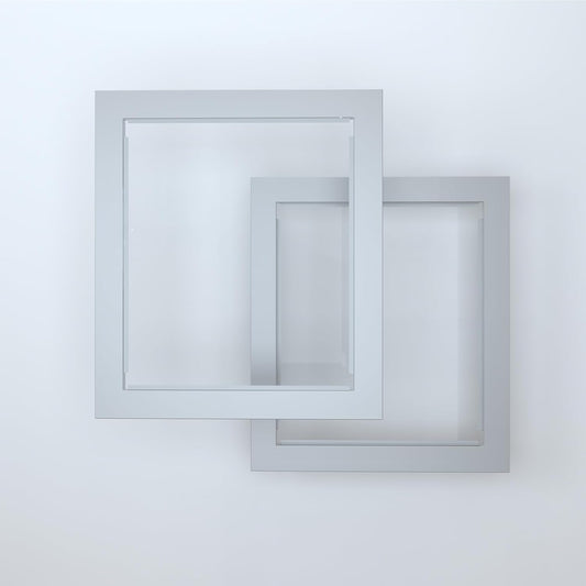 Heavy Duty Clear Acrylic Dog Playpen, Transparent Pet Pen, Metal Frame Easy Assemble Kennel Enclosure, Ideal for Small to Medium Dogs, Cats, and Other Small Pets (White, 2 Panels)