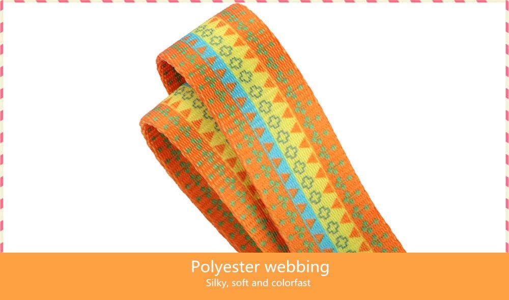 Fashion Print and Unique Geometric Pattern Martingale Dog Collar, Silky Soft Safety Training Collars for Small to Large Dogs (Large, 1 Inch Wide, Orange Yellow and Green)