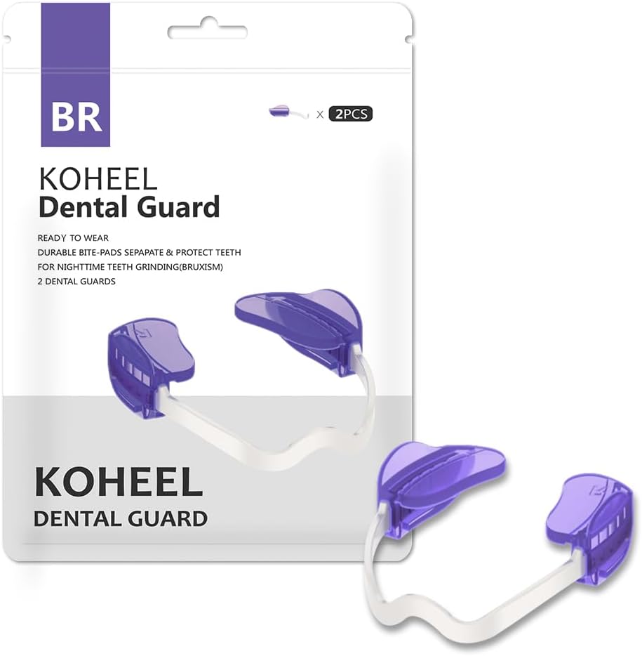 KOHEEL Adjustable Mouth Guard for Teeth Grinding and Clenching, No Boiling Night Guard, Stop Bruxism Dental Guard (2 Count)